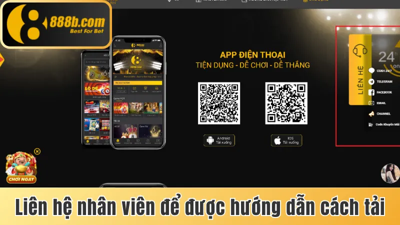 Cách Tải Game Tài Xỉu Đổi Tiền Thật Đối Với 2 Hệ Điều Hành 4 Liên hệ với nhân viên để được hướng dẫn cách tải