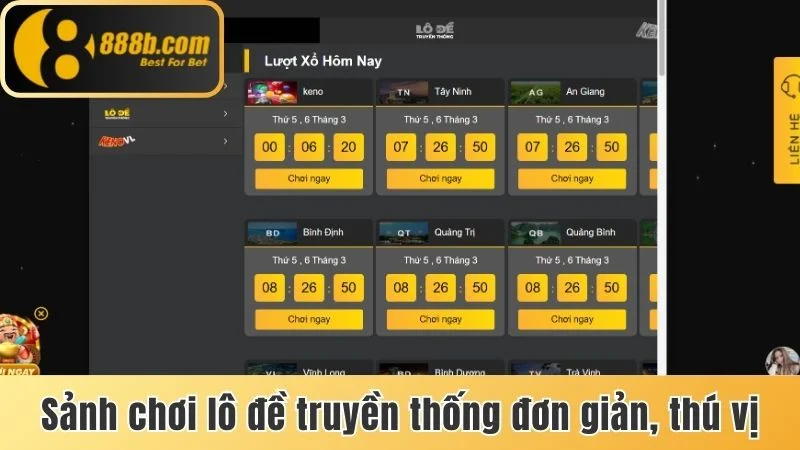 Sảnh chơi truyền thống đơn giản, thú vị
