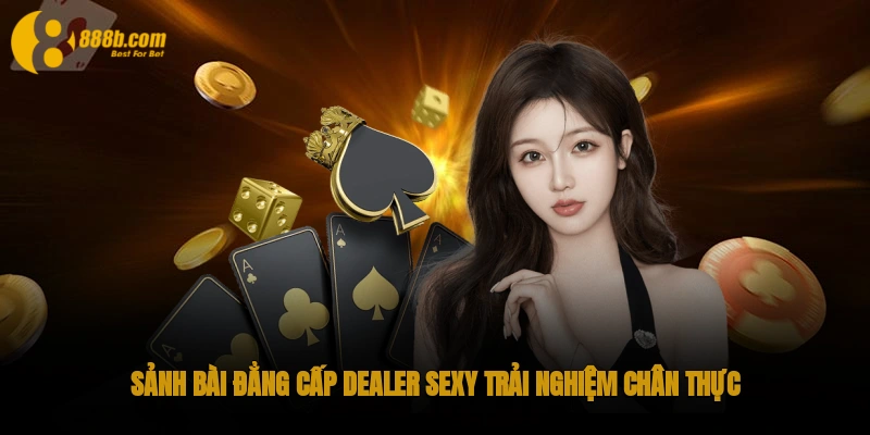 Sảnh bài đẳng cấp, Dealer sexy, trải nghiệm chân thực